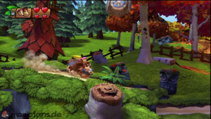 Autumn Heights — Donkey Kong Country: Tropical Freeze walkthrough screenshot