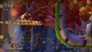 Autumn Heights — Donkey Kong Country: Tropical Freeze walkthrough screenshot