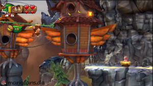 Autumn Heights — Donkey Kong Country: Tropical Freeze walkthrough screenshot