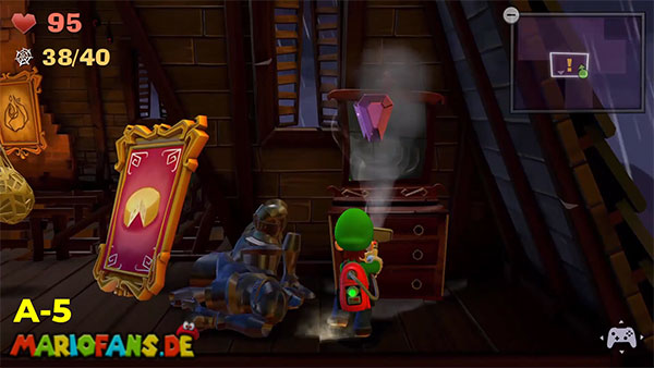 Luigi’s Mansion 2 HD gem location: Rafters