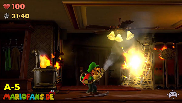 Luigi’s Mansion 2 HD gem location: Bedroom