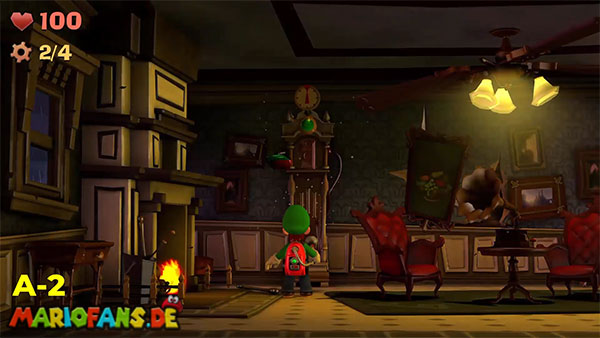 Luigi’s Mansion 2 HD gem location: Parlor