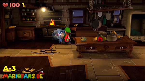 Luigi’s Mansion 2 HD gem location: Kitchen