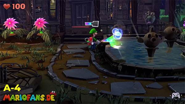 Luigi’s Mansion 2 HD gem location: Patio