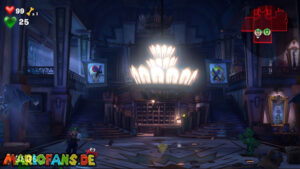 1F — Grand Lobby — exploration and collectible route