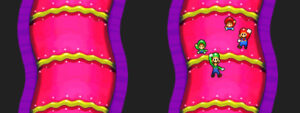 Yoob's Belly — Mario & Luigi: Partners in Time walkthrough screenshot