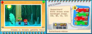 Gritzy Caves — Mario & Luigi: Partners in Time walkthrough screenshot