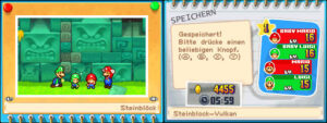 Thwomp Volcano — Mario & Luigi: Partners in Time walkthrough screenshot