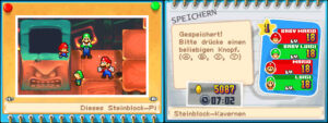 Thwomp Caverns — Mario & Luigi: Partners in Time walkthrough screenshot