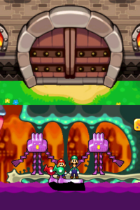 Nerve Cluster and the Route to the Castle — Mario & Luigi: Bowser’s Inside Story walkthrough screenshot