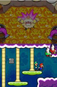 Flab Zone — Mario & Luigi: Bowser’s Inside Story walkthrough screenshot