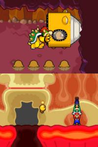 Toad Town Caves and Toad Town — Mario & Luigi: Bowser’s Inside Story walkthrough screenshot