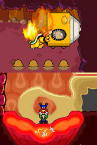 Toad Town Caves and Toad Town — Mario & Luigi: Bowser’s Inside Story walkthrough screenshot