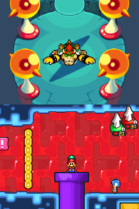 Toad Town Caves and Toad Town — Mario & Luigi: Bowser’s Inside Story walkthrough screenshot