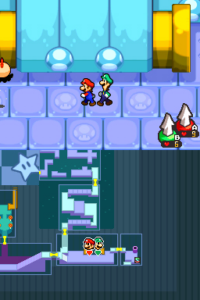 Toad Town Caves and Toad Town — Mario & Luigi: Bowser’s Inside Story walkthrough screenshot