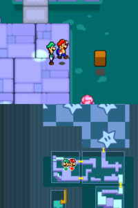Toad Town Caves and Toad Town — Mario & Luigi: Bowser’s Inside Story walkthrough screenshot