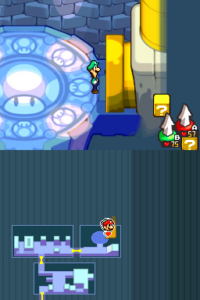 Toad Town Caves and Toad Town — Mario & Luigi: Bowser’s Inside Story walkthrough screenshot
