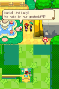 Toad Town Caves and Toad Town — Mario & Luigi: Bowser’s Inside Story walkthrough screenshot