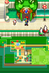 Toad Town Caves and Toad Town — Mario & Luigi: Bowser’s Inside Story walkthrough screenshot