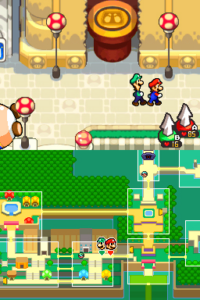 Dimble Wood with Mario and Luigi — Mario & Luigi: Bowser’s Inside Story walkthrough screenshot