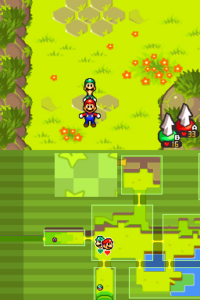Dimble Wood with Mario and Luigi — Mario & Luigi: Bowser’s Inside Story walkthrough screenshot