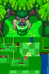 Dimble Wood with Mario and Luigi — Mario & Luigi: Bowser’s Inside Story walkthrough screenshot