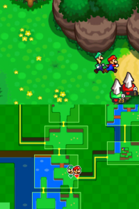 Dimble Wood with Mario and Luigi — Mario & Luigi: Bowser’s Inside Story walkthrough screenshot