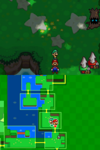 Dimble Wood with Mario and Luigi — Mario & Luigi: Bowser’s Inside Story walkthrough screenshot