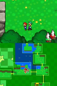 Dimble Wood with Mario and Luigi — Mario & Luigi: Bowser’s Inside Story walkthrough screenshot
