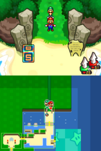 Dimble Wood with Mario and Luigi — Mario & Luigi: Bowser’s Inside Story walkthrough screenshot