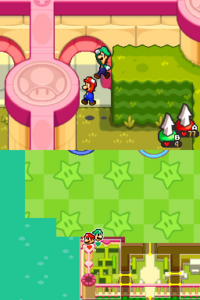 Peach's Castle — Part 1 — Mario & Luigi: Bowser’s Inside Story walkthrough screenshot