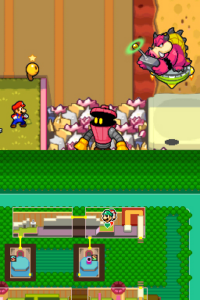 Peach's Castle — Part 1 — Mario & Luigi: Bowser’s Inside Story walkthrough screenshot