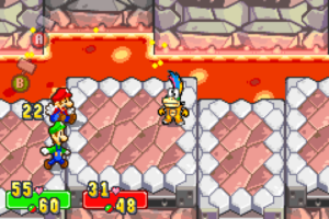 Bowser's Castle — The Koopaling Rooms — Mario & Luigi: Superstar Saga walkthrough screenshot