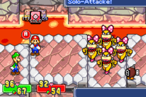 Bowser's Castle — The Koopaling Rooms — Mario & Luigi: Superstar Saga walkthrough screenshot