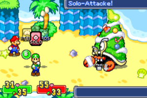 Gwarhar Lagoon — Mario & Luigi: Superstar Saga walkthrough screenshot