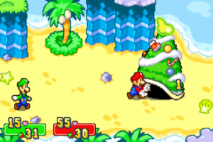 Gwarhar Lagoon — Mario & Luigi: Superstar Saga walkthrough screenshot