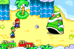 Gwarhar Lagoon — Mario & Luigi: Superstar Saga walkthrough screenshot
