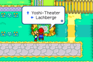 Yoshi Theater, Harhalls Studio and Winkle Colosseum — Mario & Luigi: Superstar Saga walkthrough screenshot