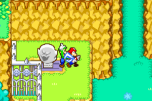 Yoshi Theater, Harhalls Studio and Winkle Colosseum — Mario & Luigi: Superstar Saga walkthrough screenshot