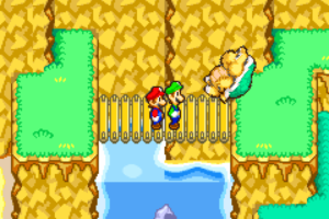 Yoshi Theater, Harhalls Studio and Winkle Colosseum — Mario & Luigi: Superstar Saga walkthrough screenshot