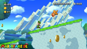 Acorn Plains — New Super Luigi U walkthrough screenshot