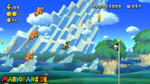 Acorn Plains — New Super Luigi U walkthrough screenshot
