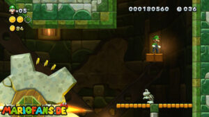 Acorn Plains — New Super Luigi U walkthrough screenshot