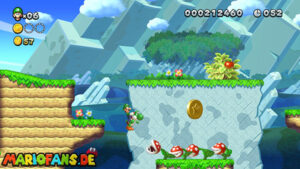 Acorn Plains — New Super Luigi U walkthrough screenshot