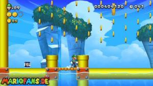 Acorn Plains — New Super Luigi U walkthrough screenshot