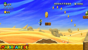 Layer-Cake Desert — New Super Luigi U walkthrough screenshot