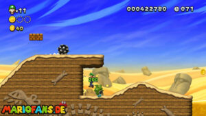 Layer-Cake Desert — New Super Luigi U walkthrough screenshot