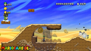 Layer-Cake Desert — New Super Luigi U walkthrough screenshot