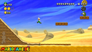 Layer-Cake Desert — New Super Luigi U walkthrough screenshot