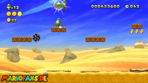 Layer-Cake Desert — New Super Luigi U walkthrough screenshot